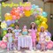Greentek; Pastel Daisy Balloon Arch Kit with Pink Yellow Green Blue Red and Purple Balloons, Rainbow Flower Balloon Garland for Spring Baby Shower, Easter, Tea Party and Two Groovy Birthday Decorations; Category:Balloon Accessories; Image:6
